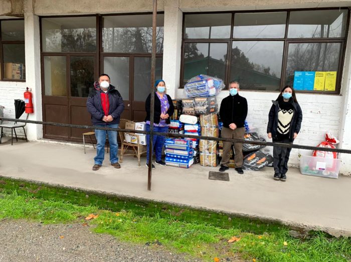 Familia molinera de El Teniente llevó solidaridad y cariño al hogar San Lorenzo