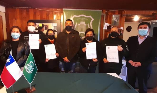 Con la presencia del primer penado Gendarmería firmó convenio para la PSBC con la Junta de Vecinos Renacer La Morera