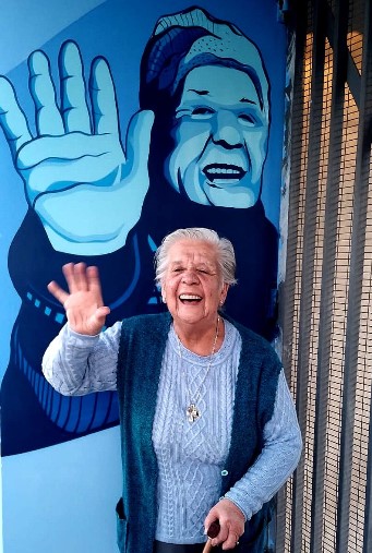 La Mujer “Historia” de O’Higgins ya tiene su mural en el estadio El Teniente