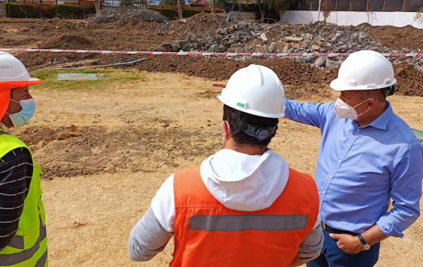 Nueva piscina temperada para Rancagua: avanzan las obras y ya está en proceso de escarpe