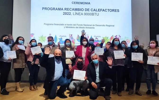 Más de 2000 familias del valle central de O´Higgins serán beneficiadas  con el Programa Recambio de Calefactores este año