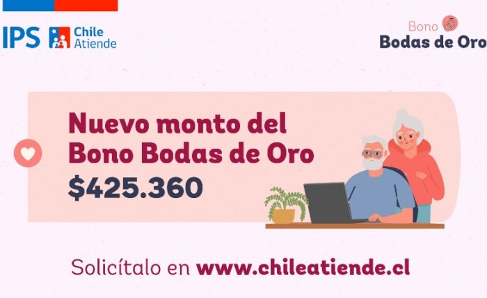 Bono Bodas de Oro: Aumentó su monto y puede solicitarse por Videoatención en www.chileatiende.cl