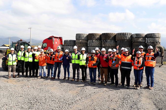 División El Teniente comienza el reciclaje y valorización de 6.400 toneladas de Neumáticos Fuera de Uso (NFU)