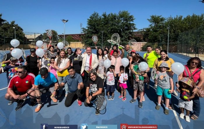 En Graneros festejan exitoso taller de tenis inclusivo