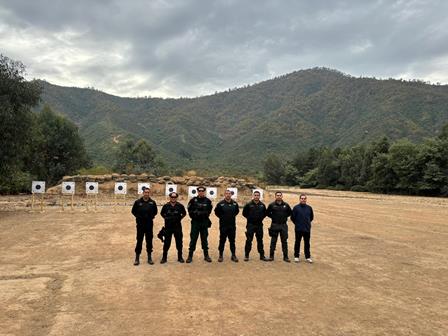 Funcionarios de la región participaron en práctica de tiro
