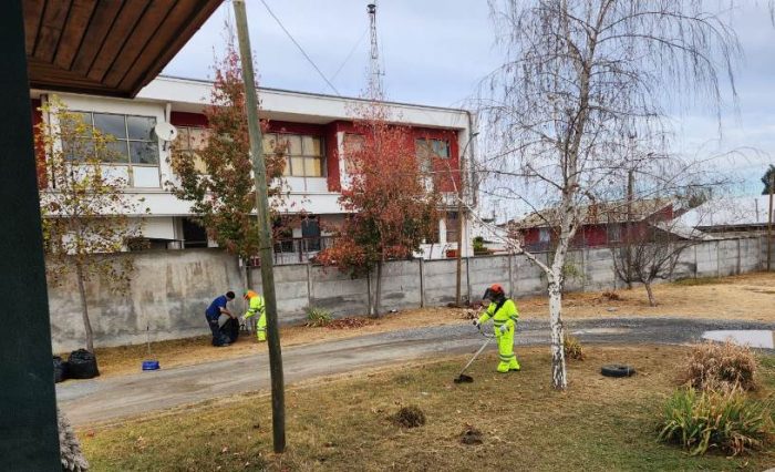El Teniente promueve limpieza en carretera Colinas Verdes con apoyo de mano de obra local