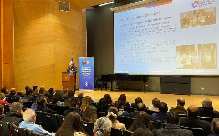 Delegado Presidencial de O’Higgins rindió cuenta pública participativa