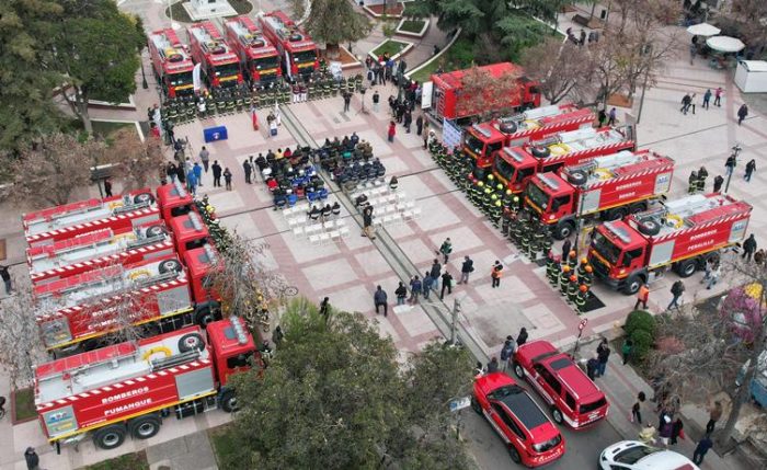 Gobierno Regional entrega 12 carros cisterna para Bomberos de O’Higgins