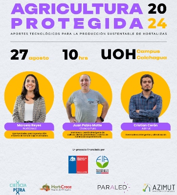 Agricultura protegida: Seminario presentará soluciones tecnológicas para la producción sustentable de tomates