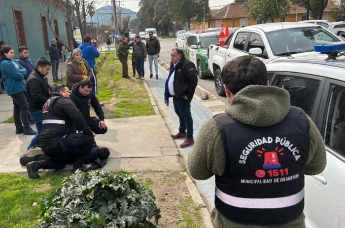 Rápido accionar de equipo de Seguridad Pública de Graneros logra detener a ladrón de adulto mayor