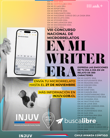 INJUV invita a las juventudes a participar del VIII Concurso Nacional de Microrrelatos