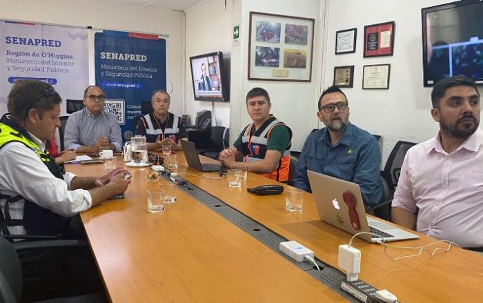 Autoridades de O’Higgins ven medidas ante aumento de temperaturas