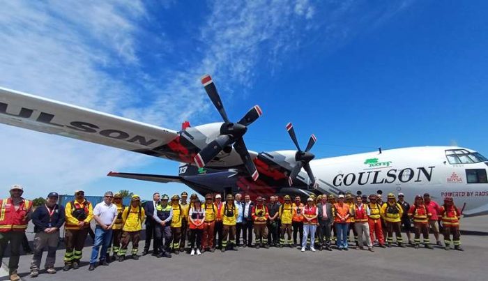 Gobierno recibe avión Hércules C-130 de gran capacidad y velocidad para combatir los incendios forestales