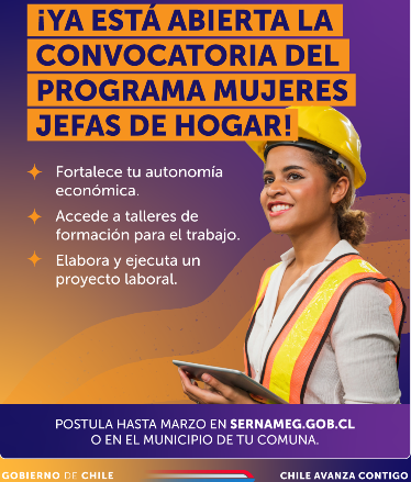 El Programa Mujeres Jefas de Hogar ya abrió sus postulaciones