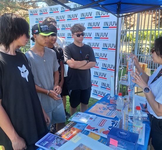 Jóvenes de la Región disfrutaron de jornadas de autocuidado en Estadio El Teniente