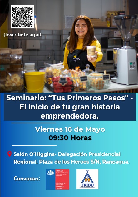 SEREMI de Economía de O’Higgins Darío García invita a las MiPymes a participar en Seminario para emprendedores “Tus Primeros Pasos”