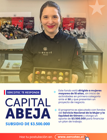 SERCOTEC abre nueva convocatoria de Capital Abeja para impulsar la autonomía económica de las mujeres