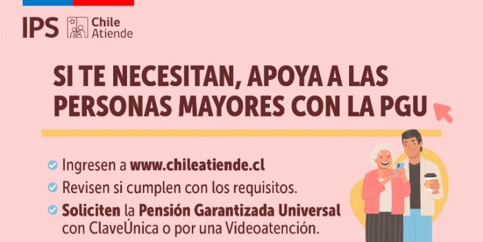 Campaña “Si te necesitan, apoya a las personas mayores con la PGU”