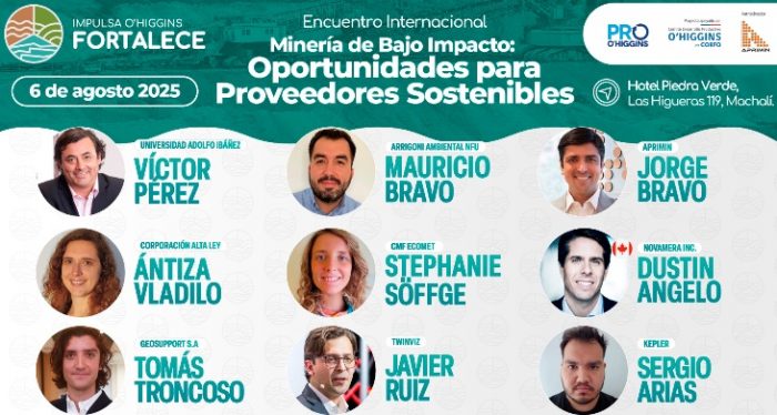Encuentro Internacional Minería de Bajo Impacto reunirá a expertos, empresas y proveedores para impulsar oportunidades sostenibles