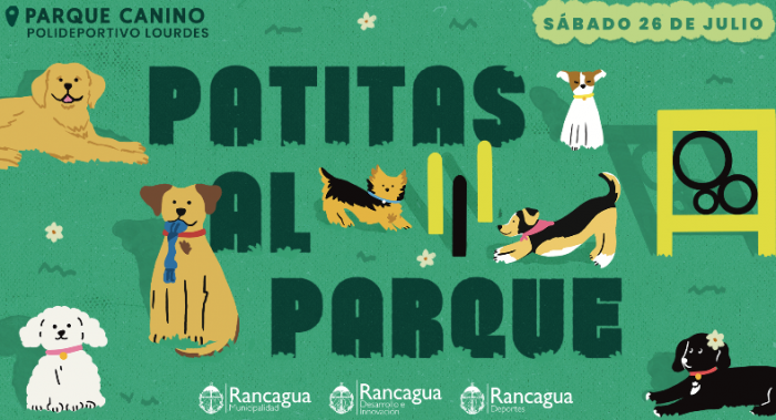 “Patitas al Parque”: Corporación de Desarrollo e Innovación de Rancagua te invita a celebrar el Día Mundial del Perro