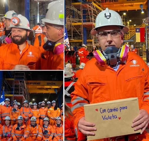 Alcalde de Rancagua entrega regalo para la hija del Presidente Boric en nuevo aniversario de la nacionalización del cobre