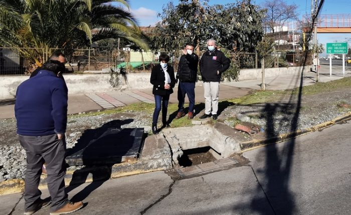 Alcaldesa María Estrella Montero junto al SEREMI de Obras Públicas recorrieron Olivar para identificar problemáticas