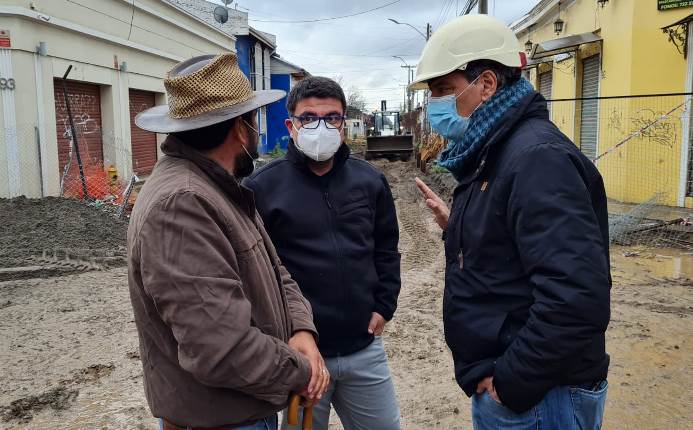 Alcalde Juan Ramón Godoy destaca que obras de mitigación en calle Estado permitirán reactivar el sector