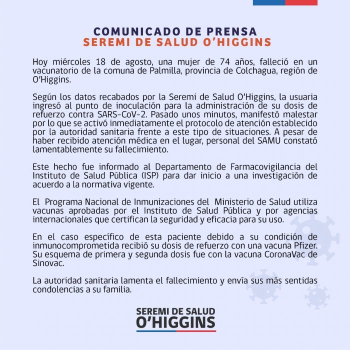 SEREMI de Salud O’Higgins