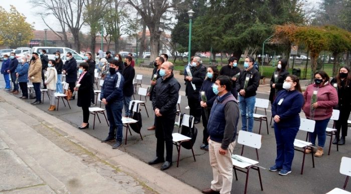 Municipio de Olivar homenajeó a las víctimas del Covid-19 y agradeció al personal de salud