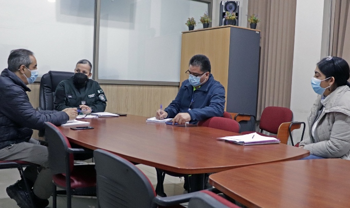 SAMU y Gendarmería realizan coordinación intersectorial