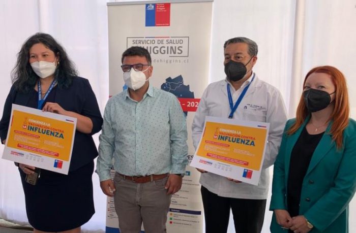 Comenzó campaña de Vacunación contra la Influenza 2022 en la Región de O´Higgins