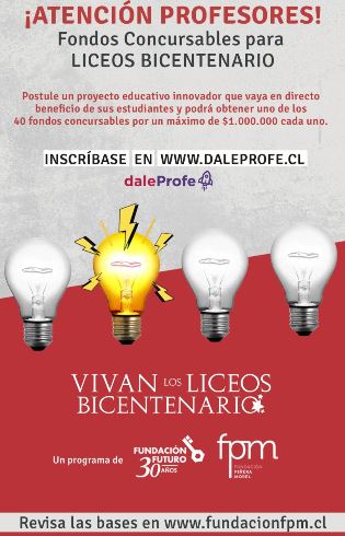 Fundación Piñera Morel y Fundación Futuro ponen su foco en la educación y lanzan primera convocatoria a Fondos Concursables