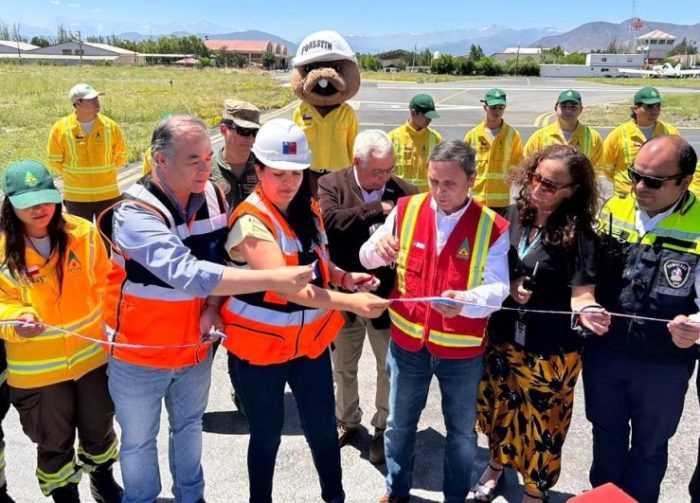 MOP y CONAF inauguran plataforma de operaciones en aeródromo La Independencia de Rancagua