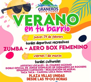 Magia, artistas en vivo, juegos infantiles y mucho deporte en jornada de cierre de “Verano en Tu Barrio” en Graneros