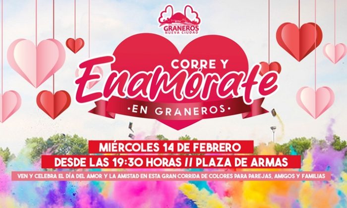 En Graneros invitan a celebrar el “día del Amor” con Prófugos y una gran corrida de colores