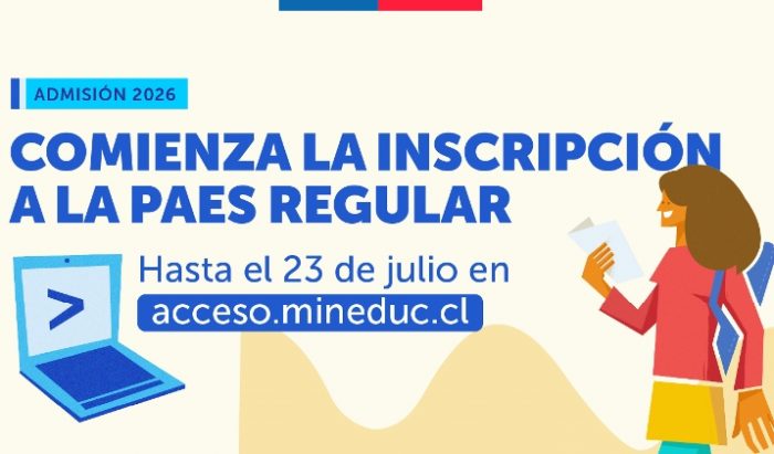 Comenzó la inscripción a la Prueba de Acceso a la Educación Superior (PAES) Regular para la Admisión 2026