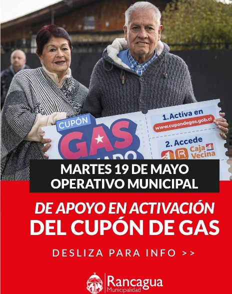 Municipalidad de Rancagua despliega operativo especial para apoyar activación del Cupón de Gas Licuado