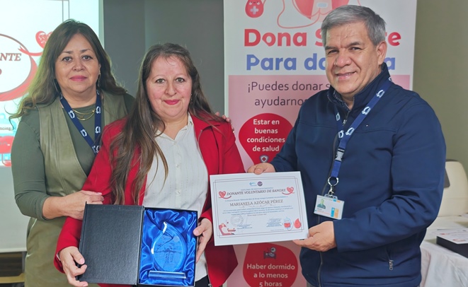 Hospital de Rengo conmemoró Día Mundial del Donante de Sangre Voluntario y reforzó llamado a la comunidad a donar