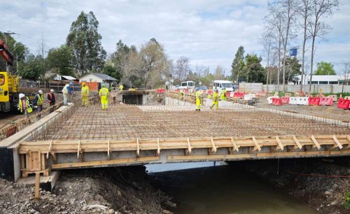 MOP O’Higgins ejecuta importantes obras de reposición de puentes en Santa Cruz